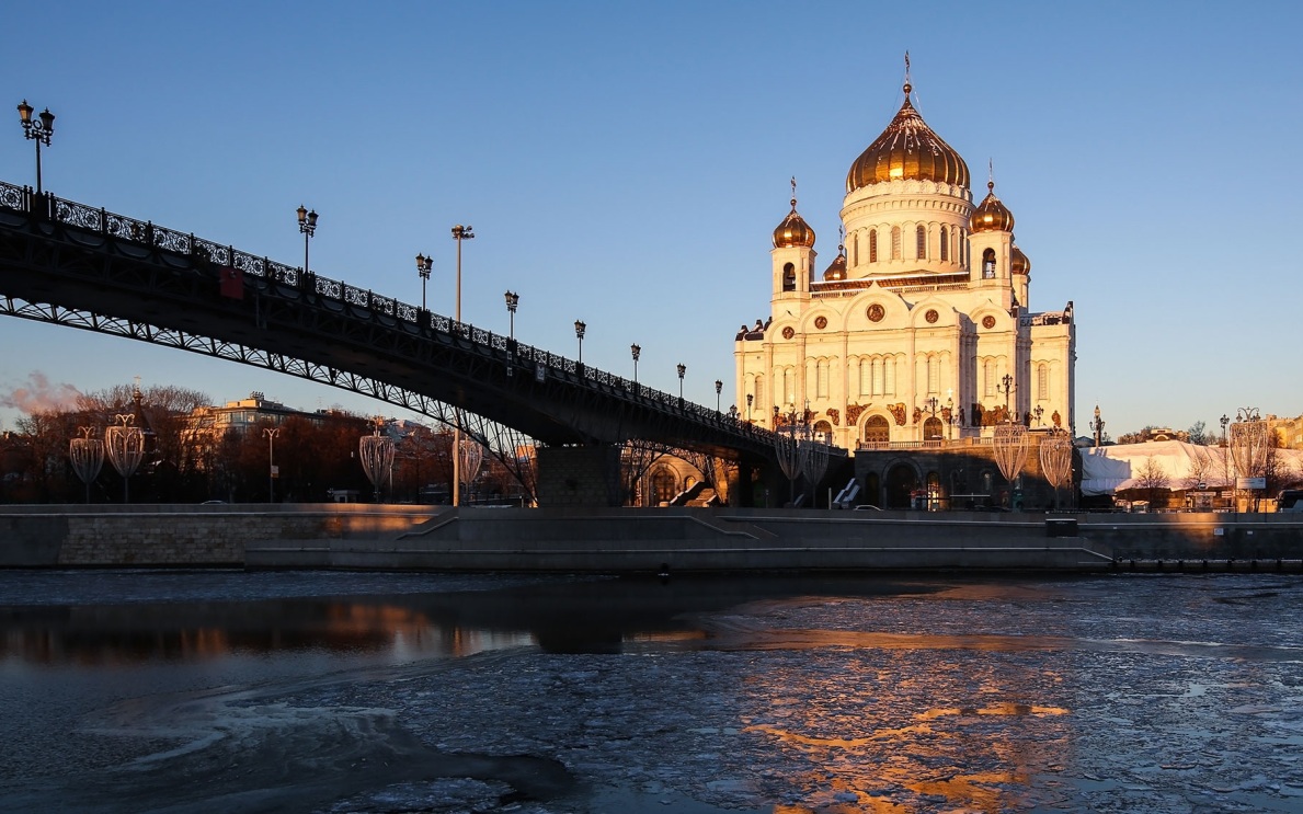 Купола храма Христа Спасителя обновили с помощью космических технологий