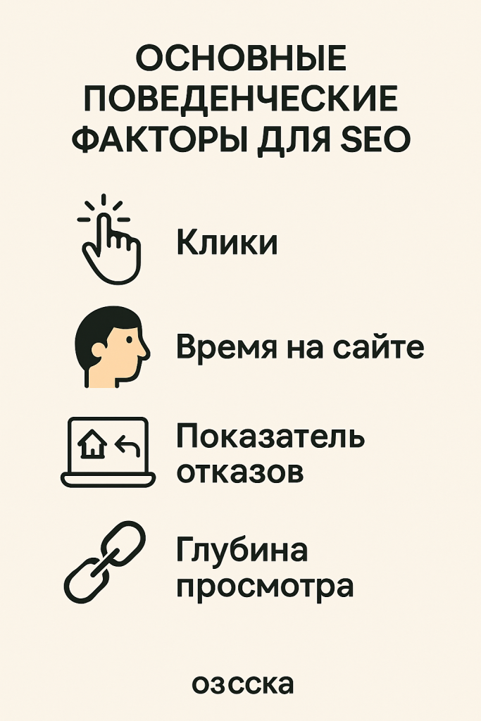Основные поведенческие факторы для SEO