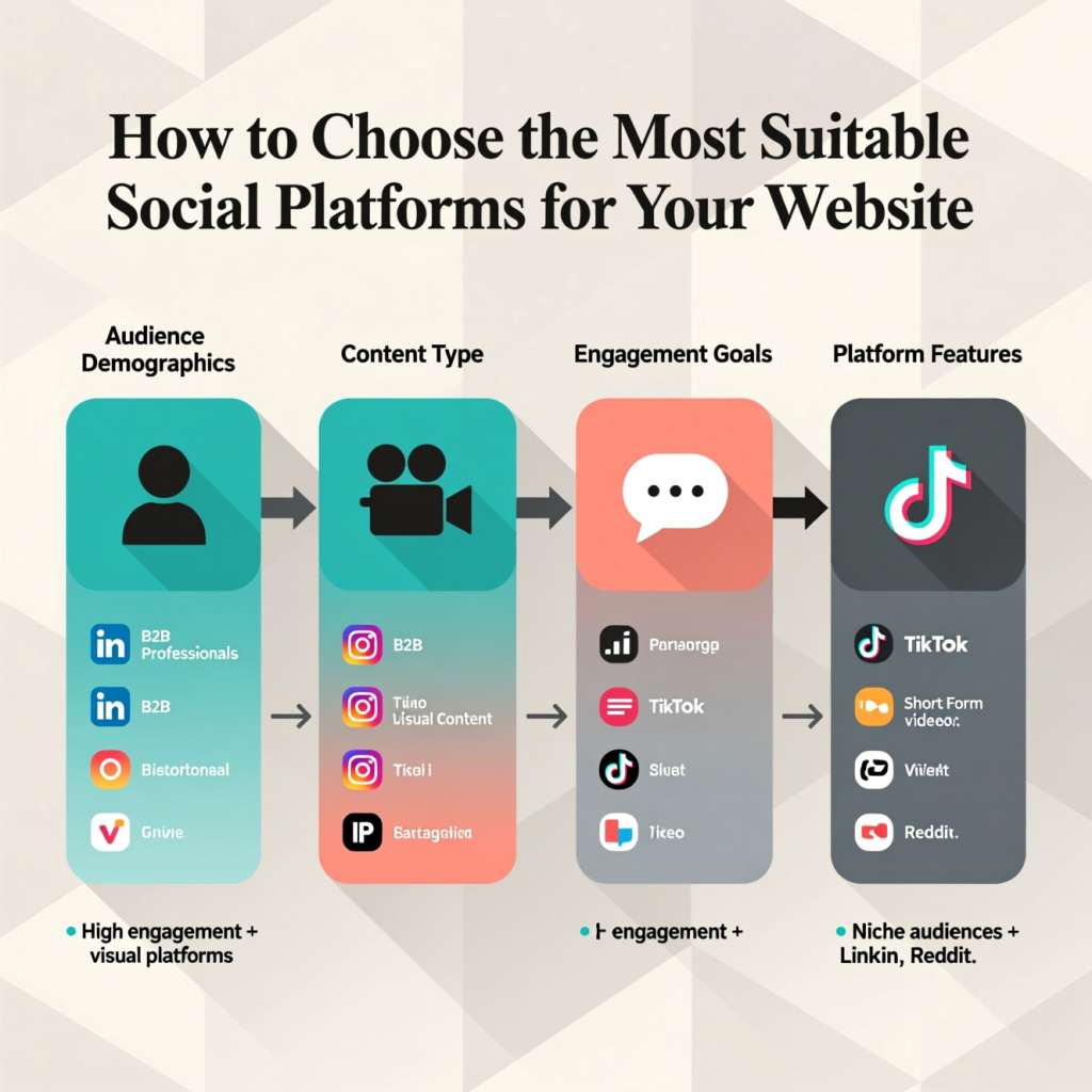 Как выбрать наиболее подходящие социальные платформы для вашего сайта