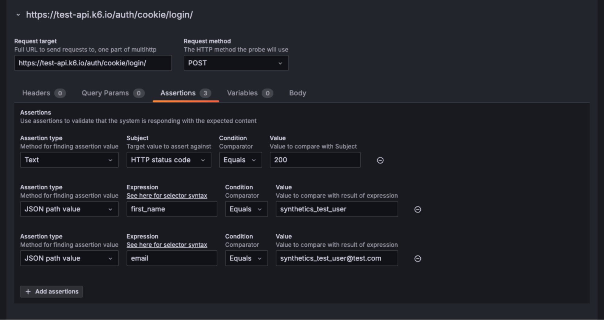 A screenshot of 200 HTTP response code.