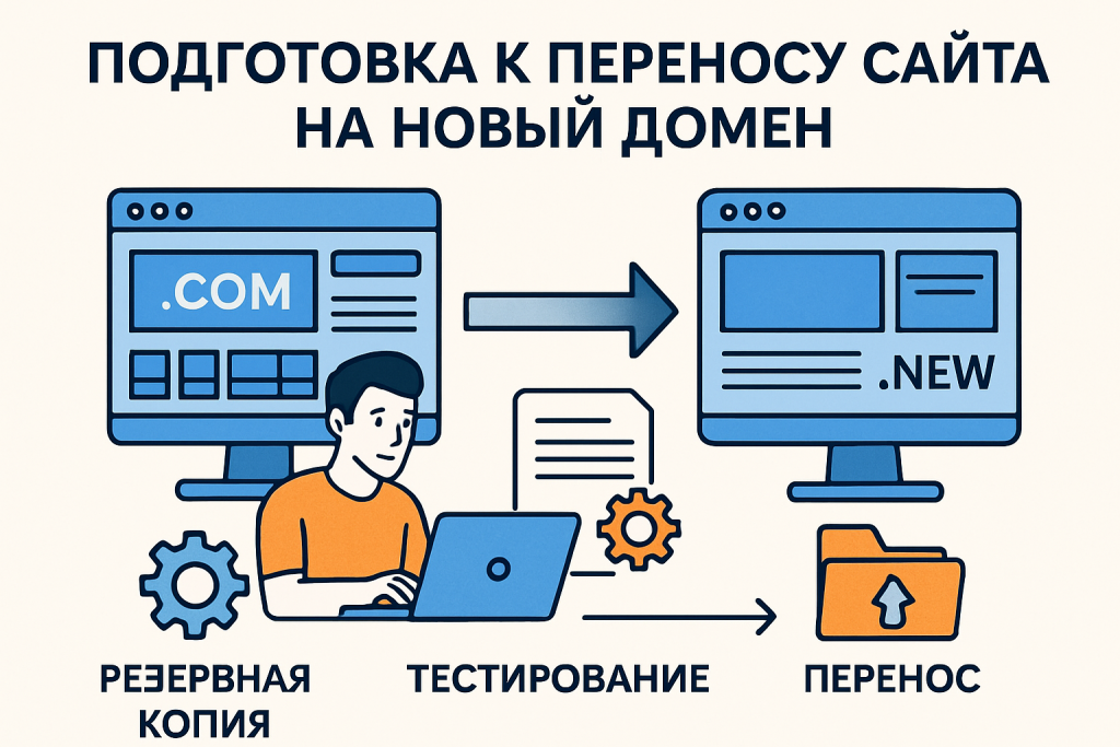 Подготовка к переносу сайта на новый домен